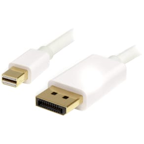 StarTech.com 1m 3 ft White Mini DisplayPort to DisplayPort 1.2
