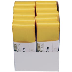 Taftband GOLDINA Basic, 40mm x 3m, gelb
