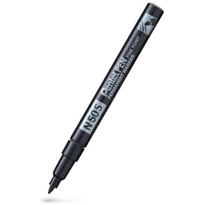 Permanent marker Pentel N50, aluminiumskrop, rund spids, 12 stk