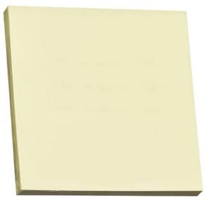 Notes STANDARD 76x76mm gul 100bl