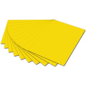 Fotokarton Folia, 50x70 cm, bananengelb, 300g/m², 10 Blatt