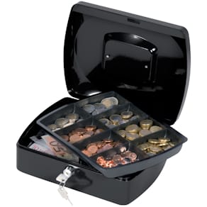 Geldkassette Q-CONNECT, Größe 3, schwarz