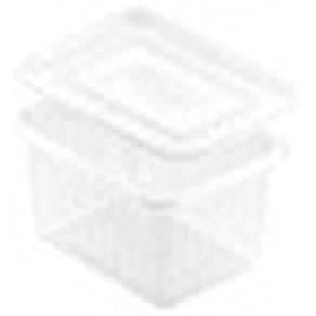 Plastform rektangulär 750ml m. lock50/fp