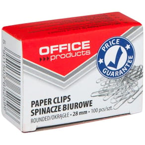 Papierklemmen Office Products, 28 mm gegalvaniseerd, doos 100 st.