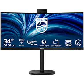 Philips 34B2U3600CH - 3000 Series - LED-skärm - böjd - 34"
