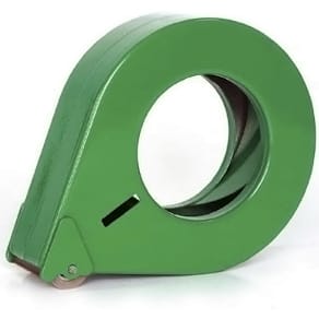 Tapedispenser håndholdt, grøn, karton á 24 stk