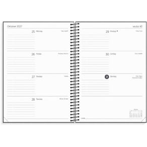 Burde Kalender Organizer & Notes 2027 svart