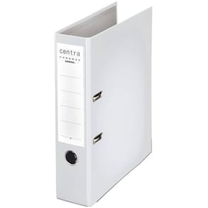 Hebelordner Centra Chromos, Plastik, A4, 8 cm, weiß