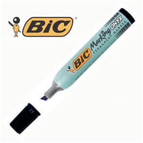 Märkpenna BIC 1591 Onyx Svart, permanent, sned
