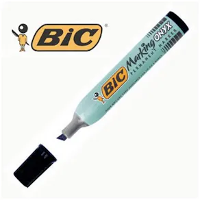 Märkpenna BIC 1591 Onyx Svart, permanent, sned