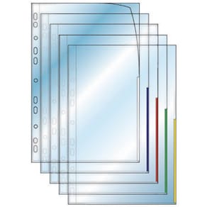Plastficka Signal A4 0,12mm blå
