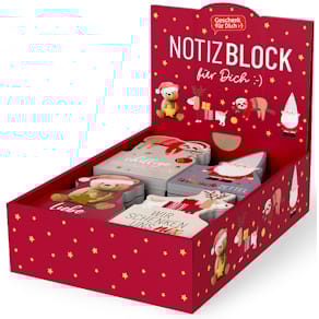 Notizblock FÜR DICH Happy Christmas, sortiert