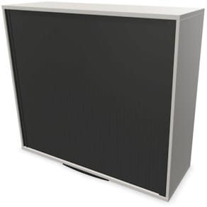 Rollladen-Aufsatzschrank OKA Base Line 3OH, lichtgrau/metallgrau,