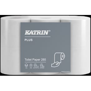 Toiletpapir Katrin Plus 3-lags, hvid 97 mm x 35 m, 42 ruller