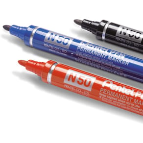 Märkpenna perm. PENTEL N50 rund svart