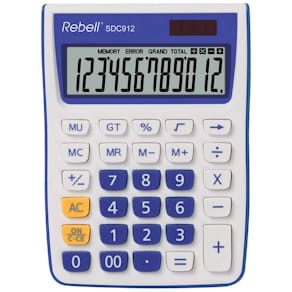 Tischrechner Rebell, weiß/violett