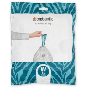 Insatspåse W BRABANTIA 5L vit 40/fp