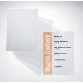 Beschriftungsfolie Durable CRYSTAL SIGN refill, 210 x 297 mm