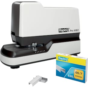 Nietmachine Rapid Pro 90EC elektrisch, contactloos, 50 blad, wit