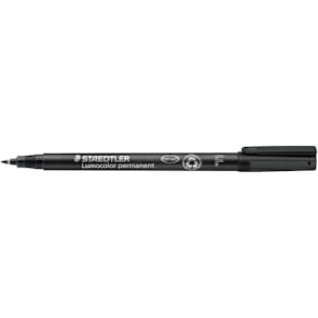 OH-Penna Staedtler Lumocolor Svart, fine, permanent, 10st