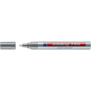 Lackmarker edding 750, 2–4 mm, silber