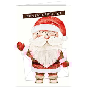 Geldscheinkarte Noname Weihnachten, bunt, mit Umschlag