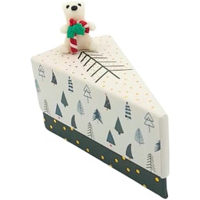 Geschenkschachtel Weihnachten, weiß/grün