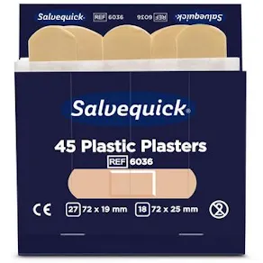 Plåster SALVEQUICK refill plast 45/fp