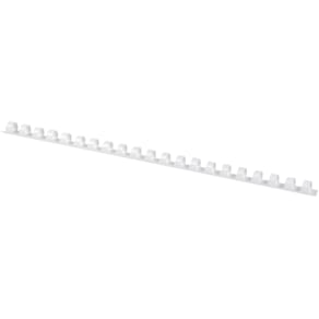 Spiralbinderücken Q-CONNECT, 8 mm, 21 Ringe, weiß