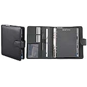 Systemplaner BIND, A5, Nappaleder, schwarz