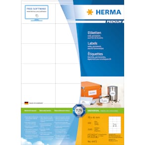Herma etiket Premium A4 100 70x41 (2100)