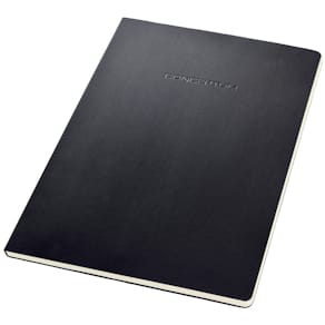 Notizblock CONCEPTUM, A4, kariert, schwarz