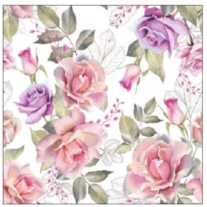 Motivserviette Ambiente Josephine, 25 x 25 cm