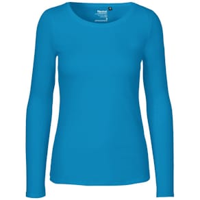 T-shirt LÄ O81050 GOTS dam blå XS