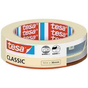 Malerband tesa Classic, beige, 50 m x 30 mm