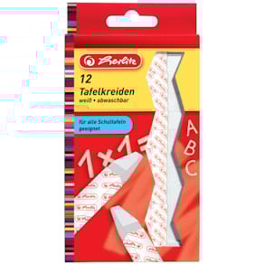 Tafelkreide Herlitz, 12 St., weiß