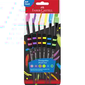 Haarpinsel-Set Faber-Castell, 6 St., sortiert