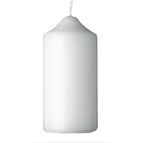 Blockljus DUNI 130x60mm vit