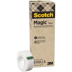 Klebefilm Scotch Magic 900, 19 mm x 33 m, unsichtbar, 9 Rollen