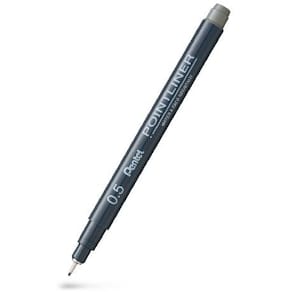 Fineliner PENTEL Pointliner 0,5mm grå