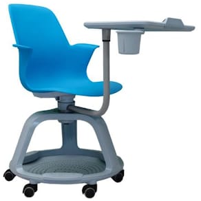 Skolestol BI-OFFICE m/bord blå