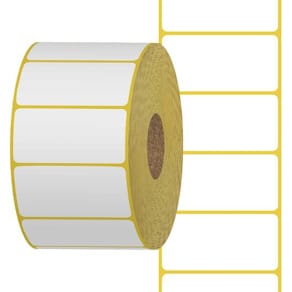 Thermoetikett 70x34mm kärna 40mm 1000/rl