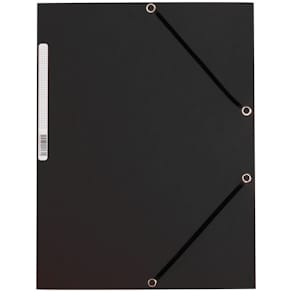 Gummizugmappe Q-CONNECT, Karton, schwarz