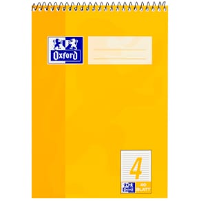 Spiralblock Oxford, A5, 40 Blatt, liniert 4, sortiert