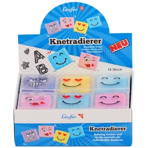 Knettradierer Läufer Smiley, sortiert