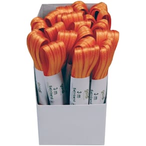 Doppelsatinband GOLDINA, 3 mm x 3 m, orange
