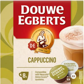 Koffiecapsules Douwe Egberts Dolce Gusto Cappuccino, pak van 8