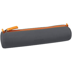 Rhodiarama round pencil case titanium