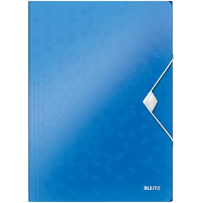 Snoddmapp 3-klaff WOW A4 PP blå