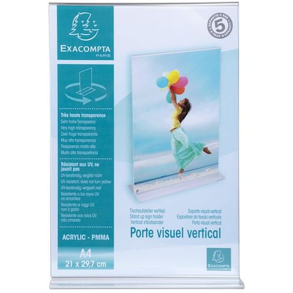Menyholder EXACOMPTA rett klar A4